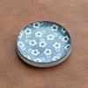 Zen Style Retro Blue & White Porcelain Tea Cup Coaster – Ceramic Anti-Scald Heat Insulation Pad for Gongfu Tea Ceremony.