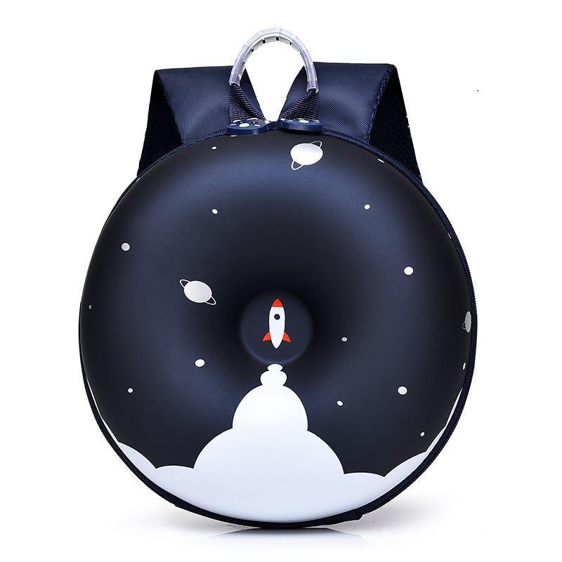 Donut Rocket Cartoon Backpack Boy Girlrainbow Schoolbag Waterproof Breathable