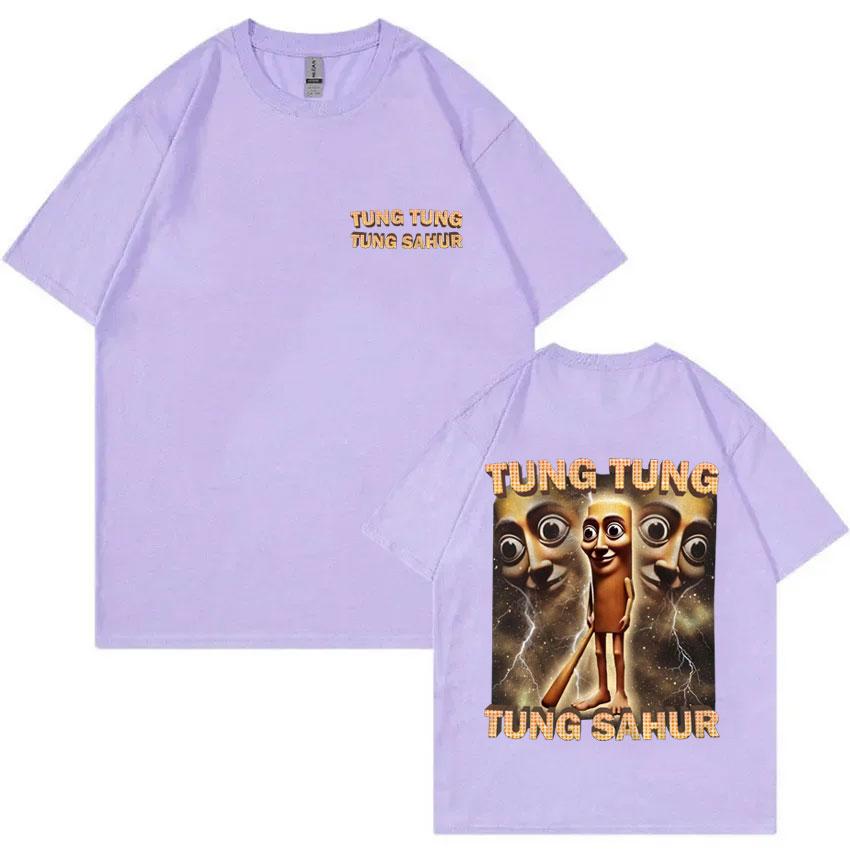 Tung Tung Tung Sahur Funny Baseball Bat Meme Graphic Print T Shirt Men Casual Humor Style T Shirts Unisex Summer O-Neck T-shirt