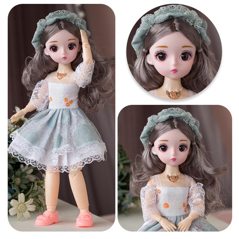 30cm Yitian Barbie Doll Set: BJD Doll with Music, Wedding Dress, and Outfit Changes