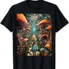 Alice In Wonderland Trippy Mushroom Forest Path T-Shirt
