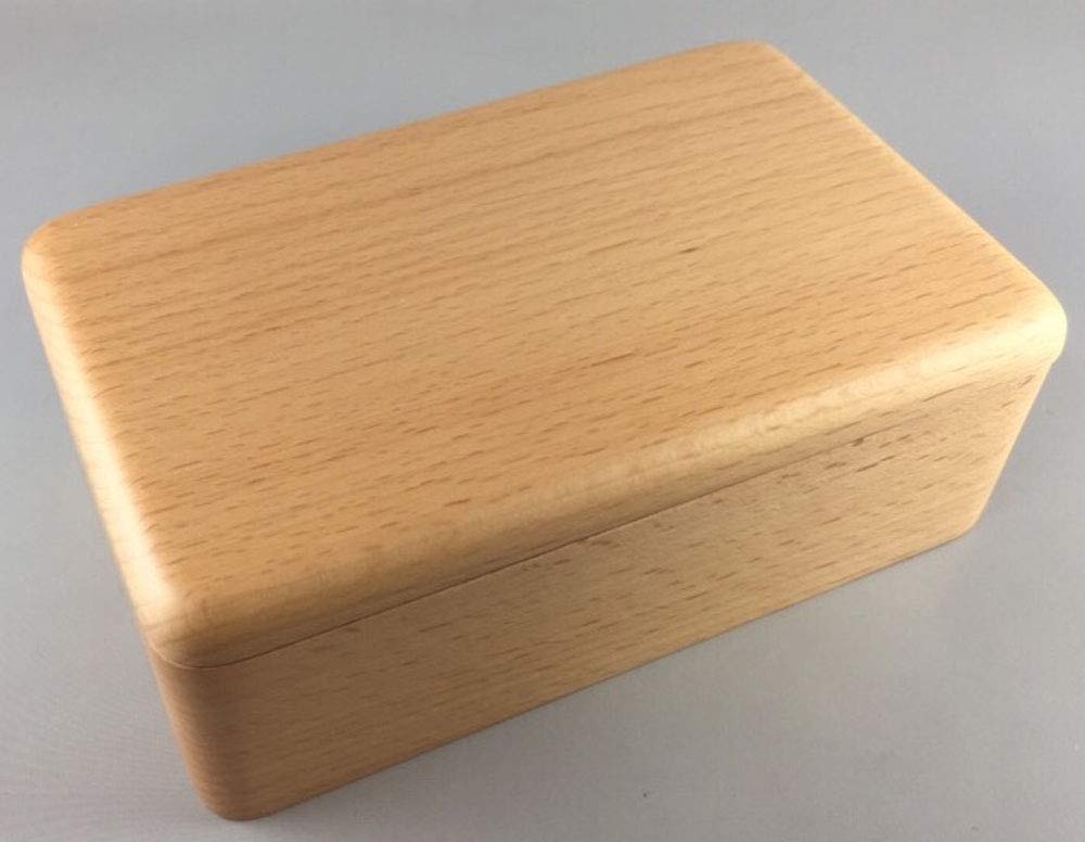 Alphax Lunch Box Wood Grain 16 X X Cm Beech Hollowed Long Square Bento 905110 10.3 5.7