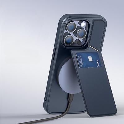 Suitable for IPhone16Pro Case MagSafe Magnetic Plug-in Card 14/13 Stand Apple 15 Case