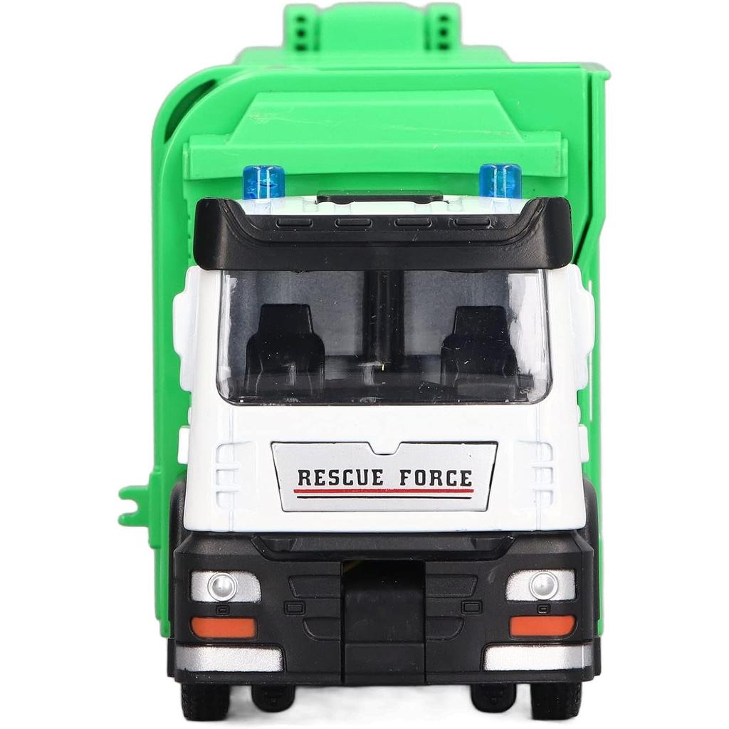 Popelářské auto v měřítku 1/32, tlakově lité, sanitační auto, chlapecké, hračky pro děti, dárky