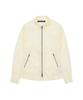 WELLBEING EXPRESS Nylon Pocket Zip Up Shirt Ivory