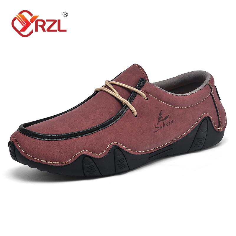 

Loafers Men Casual Leather Driving Shoes Breathable Size 48 Lightweight Comfortable Dress Shoes Slip on Loafers for Men 48 червоний
