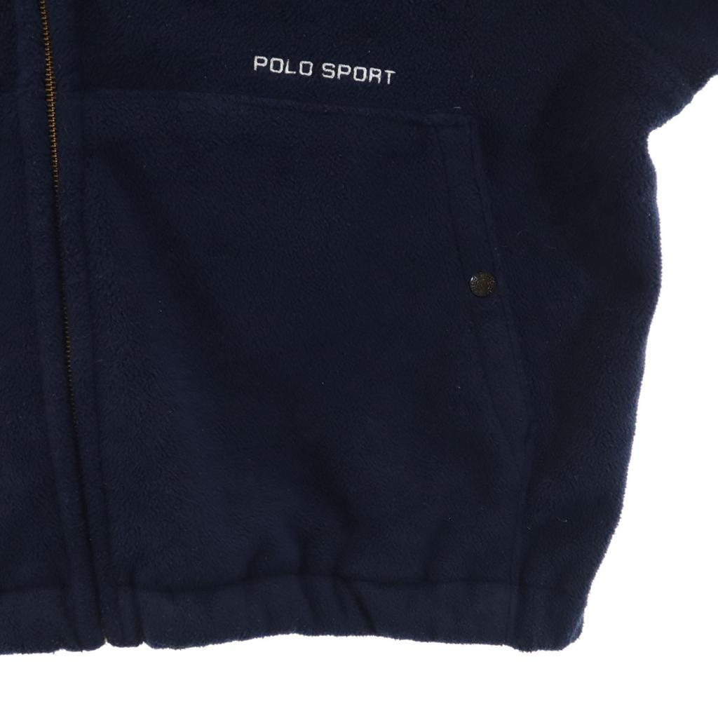 POLO SPORT RALPH LAUREN 90s 00s Old Fleece jacket M Navy Men's Used