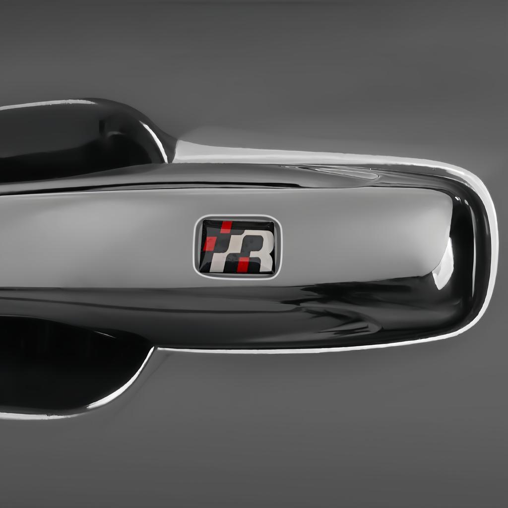 3 Racing R-style Car Badge Stickers, Suitable for All Car Decoration Accessories