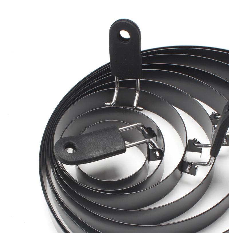 Pro Round Pancake Mold with Egg Ring Nonstick Stainless Steel Breakfast Maker Tool for Crepes Home & Commercial Use Cooking Mold
