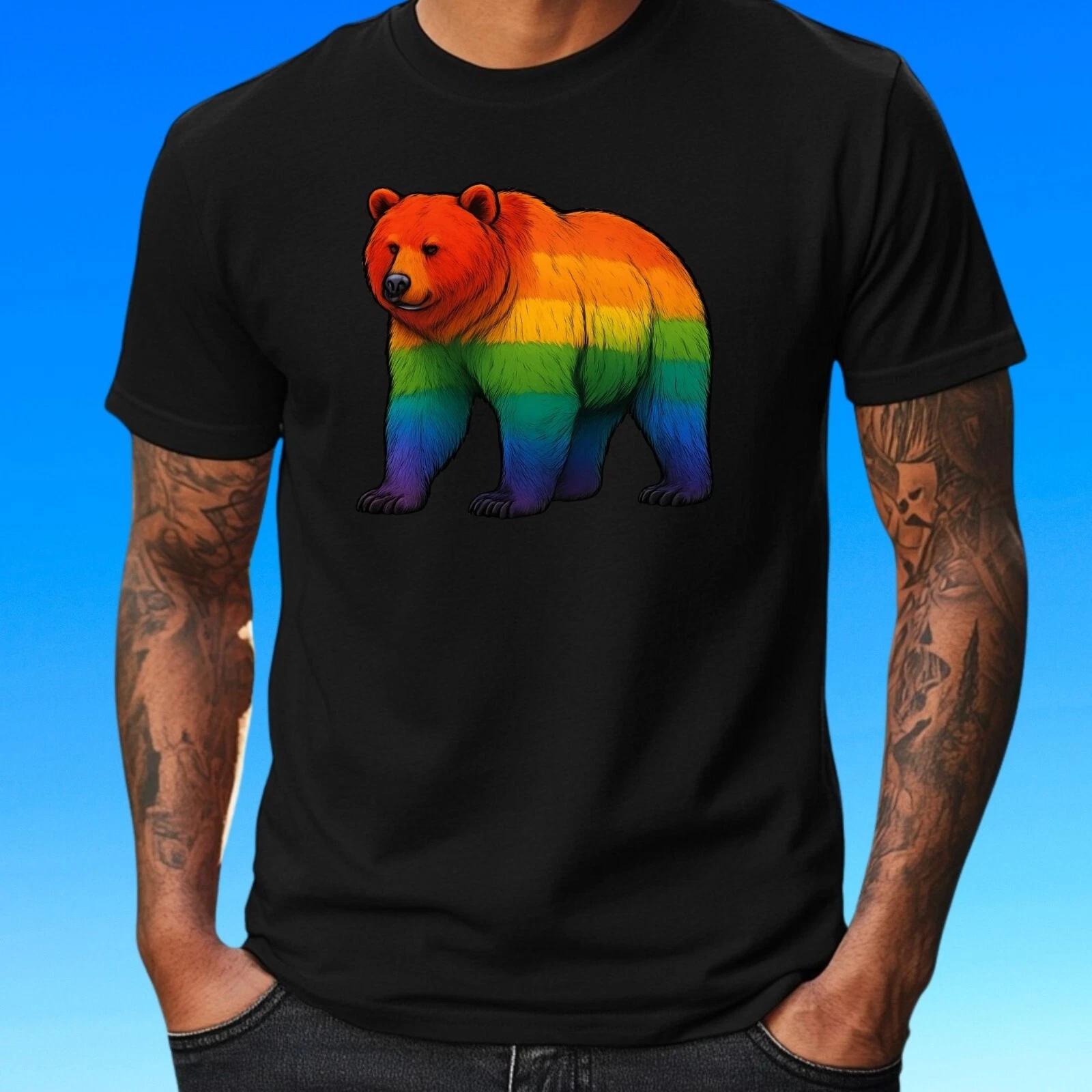 T-Shirt Herren Stolzer Grizzlybär Motiv Baumwolle Größe S bis 5XL XXXL