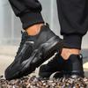 New Black Work Safety Shoes Anti-smash Anti puncture Work Sneakers Steel toe shoes Lightweight comfort Protection Shoes Security