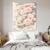 Elegant Snake and Peony Tapestry  Beautiful Art Wall Hanging Essential Home Decor