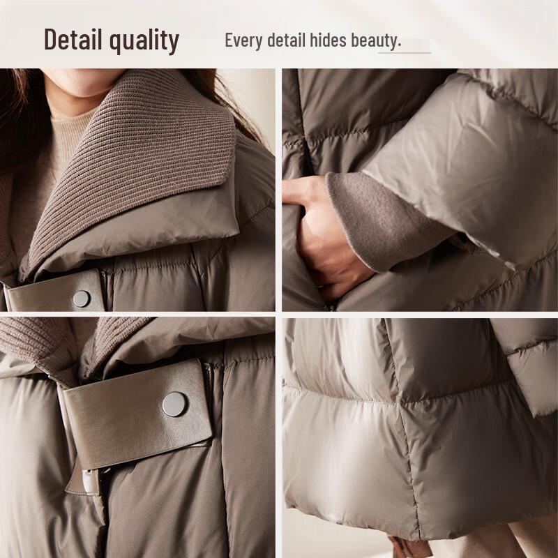 JIANHU Women's 90% White Duck Down Winter Puffer Jacket