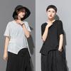 European & American Summer Women's Lace Tassel T-Shirt: Short-Sleeved, High-Street, Ins-Style, Cold Splicing, Irregular Design.