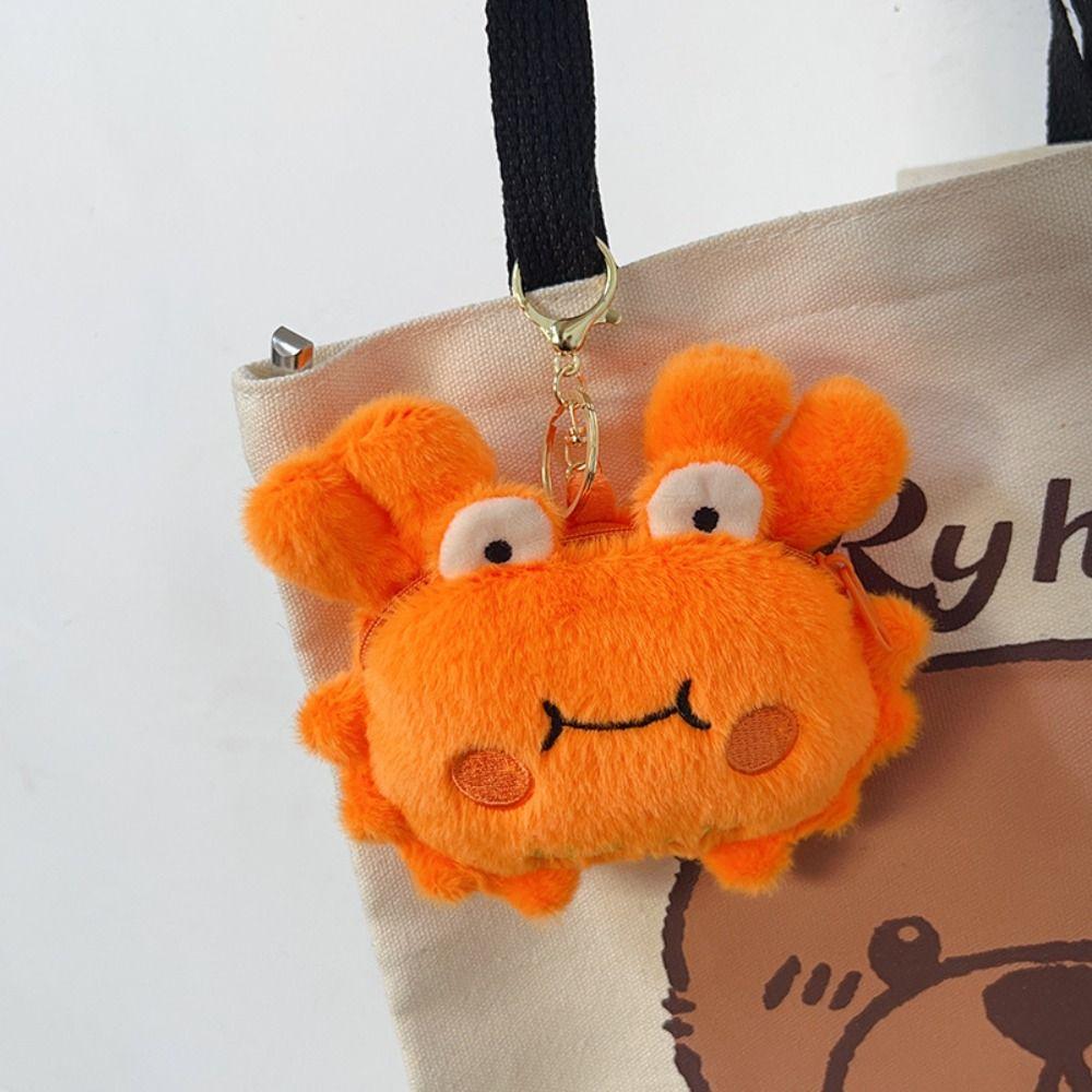 

Stuffed Animals Crab Doll Keychain Bag Charm Crab Plush Pendant Backpack Pendant Style B