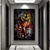 Abstract Graffiti Art Lion Tiger Giraffe Canvas Art Animals Posters and Prints Wall Art Decor Pictures For Living Room Cuadro