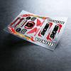 For HONDA Reflective Motorcycle Stickers, 3M Safety Warning At Night In The Dark Scooter Helmets KP5