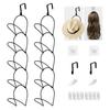 5pcs Multi-purpose Hat Display Holder Stable Hat Rack Baseball Cap Door Hanging Rack  Closet