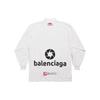 (WMNS) Balenciaga Top League Long Sleeve T-shirt 'White' Women's 767879TPVE99000