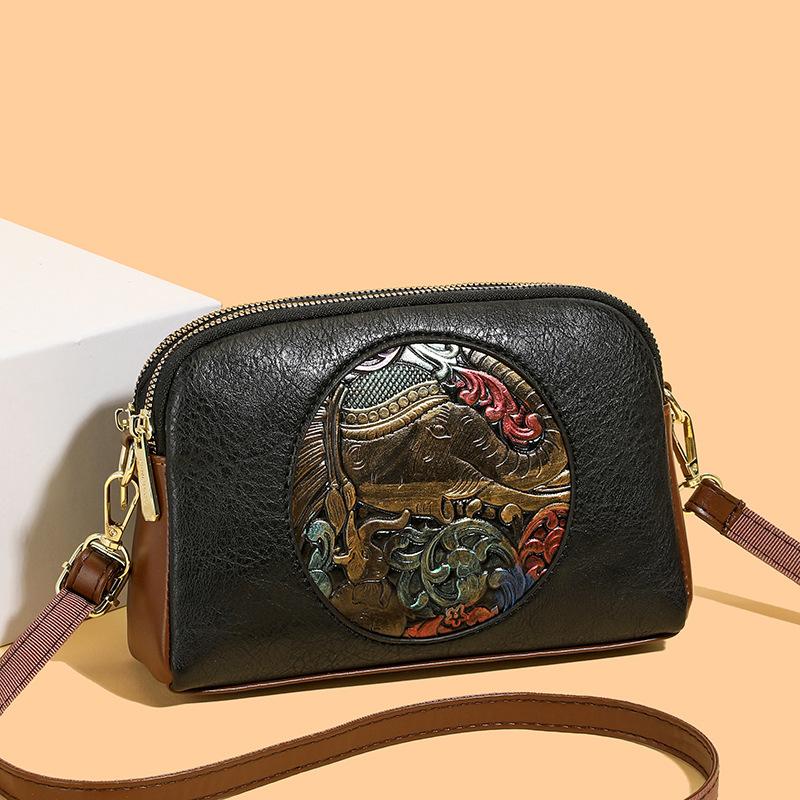

Retro and Minimalist Chinese Style Bag, Spring New Single Shoulder Small Square Bag, Trendy and Fashionable Hand-held Diagonal Cross Bag чёрный
