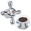 Customizable Alloy Faucet Knob Handle for 8mm Diameter 20 Teeth Valve Core