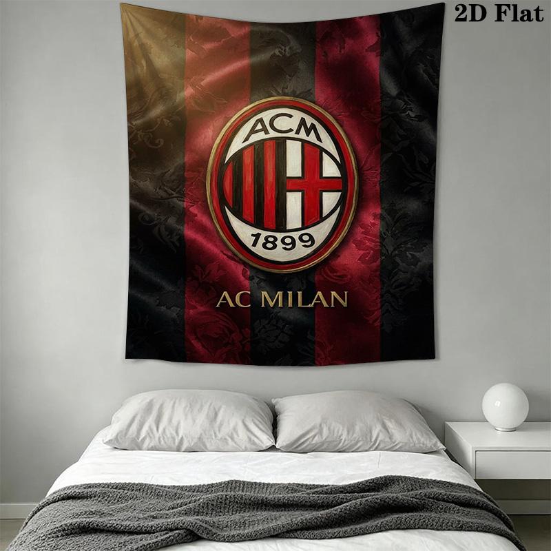 Ac Milan Crest Ornate Background Bedding 1 Duvet Cover 2 Pillowcase Without Core Bedding Set Duvet Cover And Pillowcase