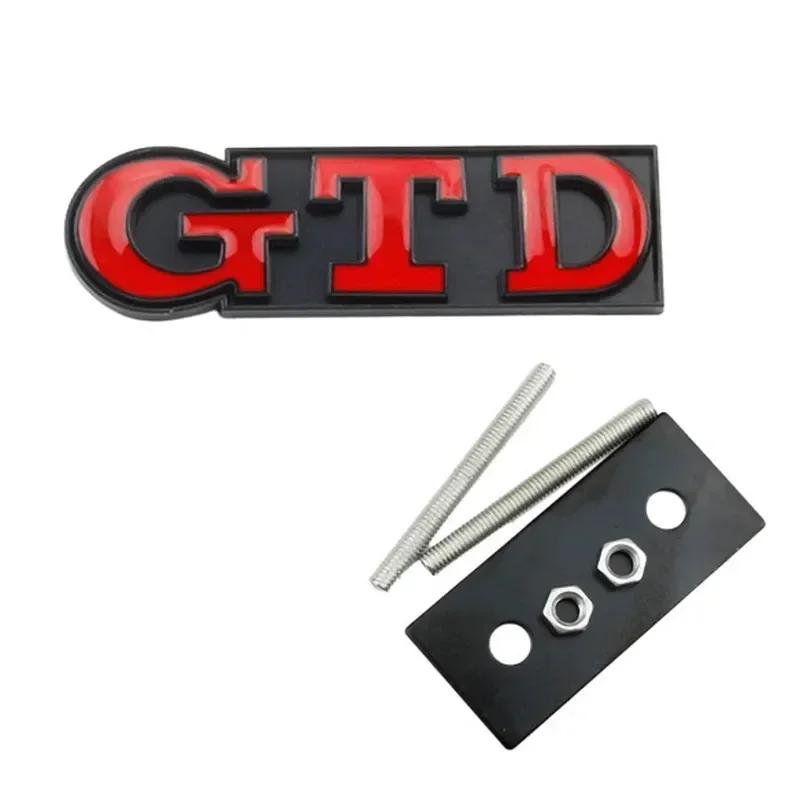Adesivo Emblema 3D Metal Logotipo GTD Carro Porta Traseira Tronco Grade Dianteira Para Polo GTD MK4 MK5 MK6 MK7 Golf 4 5 6 7 Acessórios Automotivos