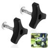 2x Bolt Handles/Knobs for Lawnmower - Head 55x43 Mm, Thread 6 Mm, Rustproof