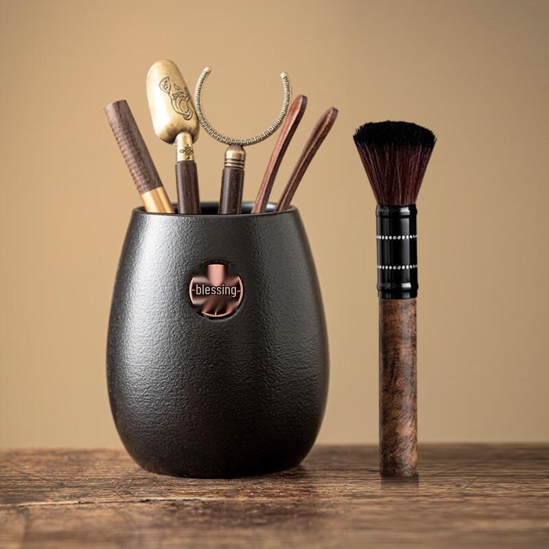 Handun Black Pottery Tea Ceremony Tool Set