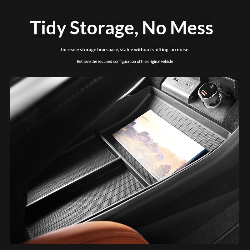 Fit For XPeng G9 XiaoPeng G9 Armrest Storage Box Center Console Organizer Tray Interior Modified Car