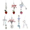 Cute Heart Phone Pendant Strawberry Bag Pendant Bowknot Phone Charm Phone Chain