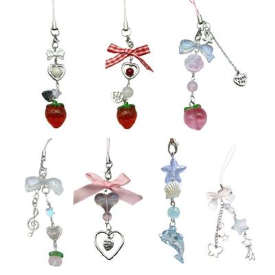 Colgante Decorativo Estrella Colgante para Bolso Corazón Joyería para Teléfono para Conjuntos de Moda