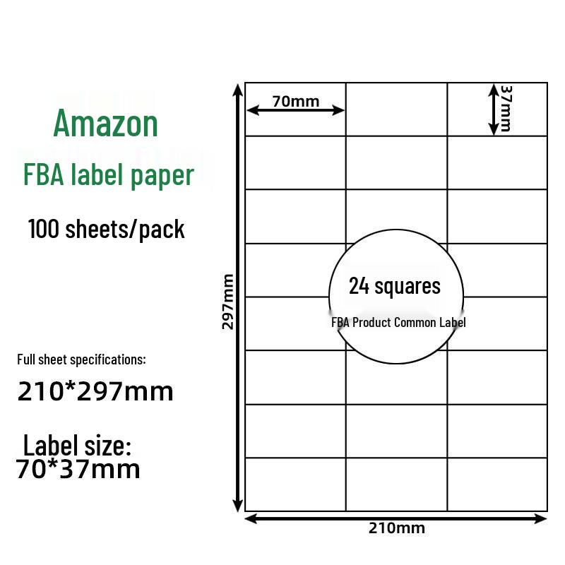FBA Self-Adhesive Label Paper, 30 Grids, 6 Grids, 40UP44, 212427 Grids.
