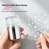 Transparent Mini Nail Stamp Seal with Scraper Manicure Design Polish Stencil Nail Art Mold Manicure Tool for Nail Decoration