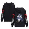 Beastars Tier-Rhapsodie Bedruckter Reißverschluss Sport-Kapuzenpullover