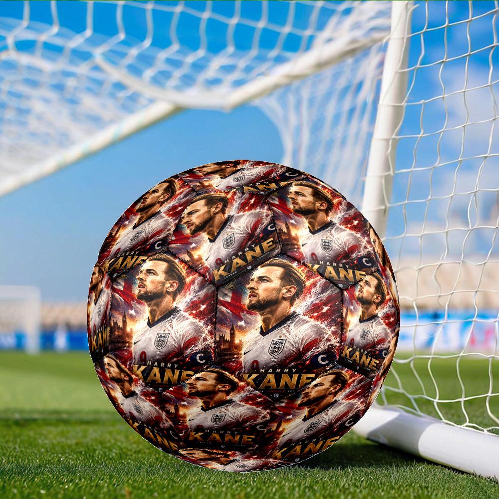 Pallone da Calcio Harry Kane Celebration Taglia 5, Cucito a Macchina, Morbido e Confortevole, Adatto per Allenamenti e Partite, Regalo per Fan