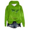 Women's Hooded Long Sleeve Christmas Printed Flannel Top Hooded Sweatshirt