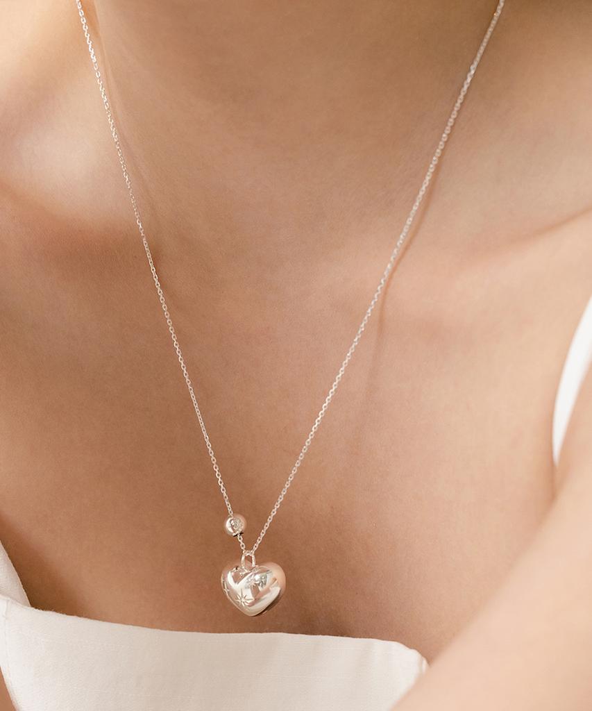 Tatiana (Silver 925) Heart Ornament Necklace Nz2108