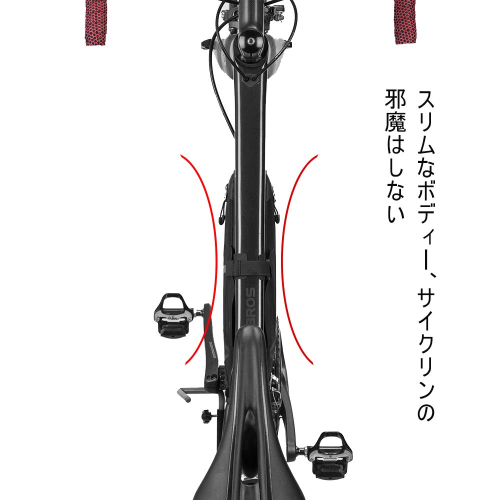 ROCKBROS Frame Top Tube Lightweight Triangle Bag with Large Capacity for Road Bikes and Small Item Storage Bag, Bag, Water-Repellent,