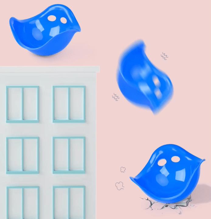 Balancování skořápky Dětské šlapací kameny balanční kameny motorické dovednosti a koordinace modrá