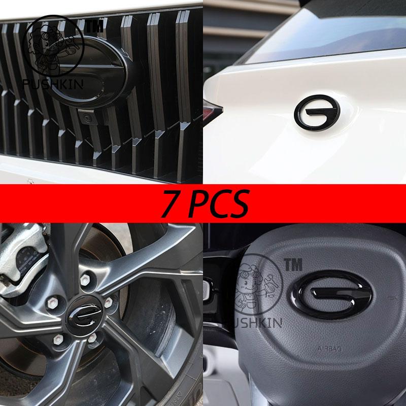 For  Trumpchi GAC GS3 Emzoom 2024 2025 3D ABS Sticker Car Front Emblem Badge Decals Black Badge Logo Emblem Cover Car-Styling