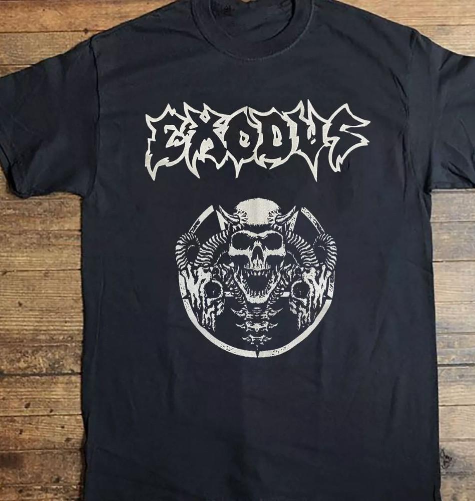 Новая футболка группы Exodus Подарок для фаната Редкая Черная Все размеры 3XL