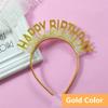 Glitter HAPPY BIRTHDAY Sequin Headband Birthday Decoration Birthday Party Decorations Kids Adult Girl Pink Silver Blue Headbands