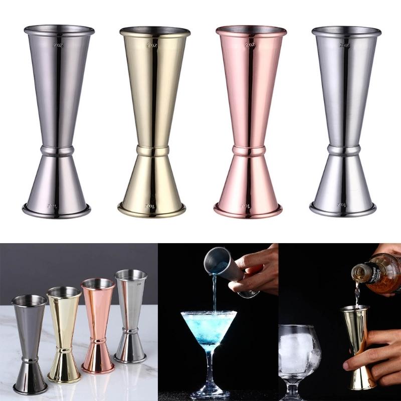 Cocktail Bar Stainless Steel Japanese Design Double-headed Spirit Measuring Cup for Home Bar Party Bar Accessories Club
