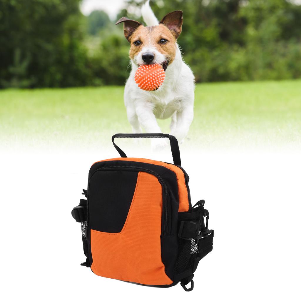 Dog Treat Training Bag Color Matching Shoulder Handheld Pet Snack Training Waist Pack for Outdoor Travel