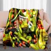 Frog Plush Blanket Suitable All Seasons Soft Comfortable Sofa Office Nap Travel Birthday Gift Christmas Present