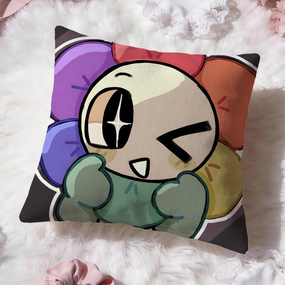 game cute d-Dandys World Cushion Cover Premium Comfort Reversible Pillow Cove -Two in One Design for Any Room & Car Interior
