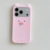 Cartoon Pig Snot Blush Anti-fall Phone Case for iPhone 14/13/12/ProMax 17/16/15
