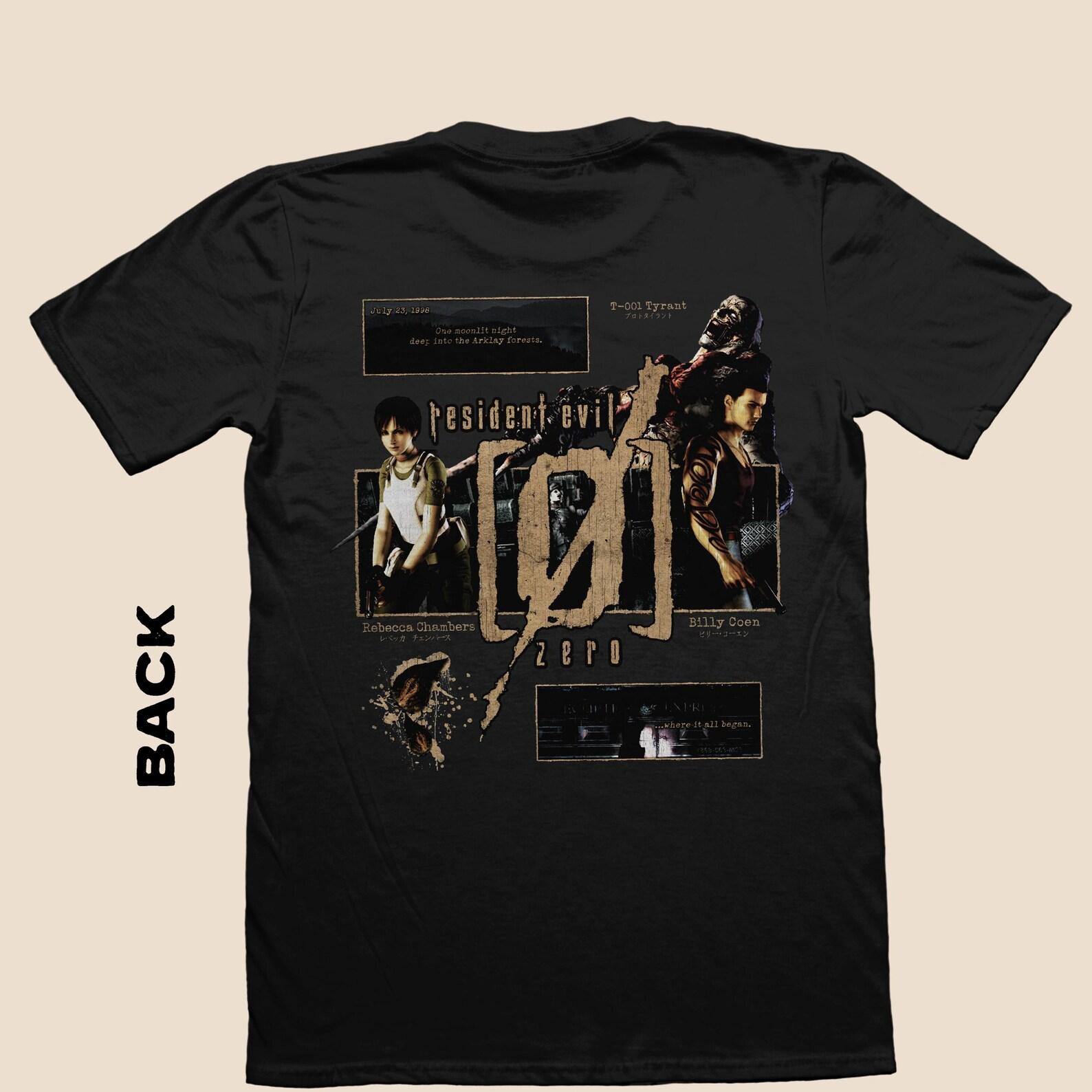 Resident Evil 0 T shirt | Rebecca & Billy Coen, Prototype Tyrant Design XL