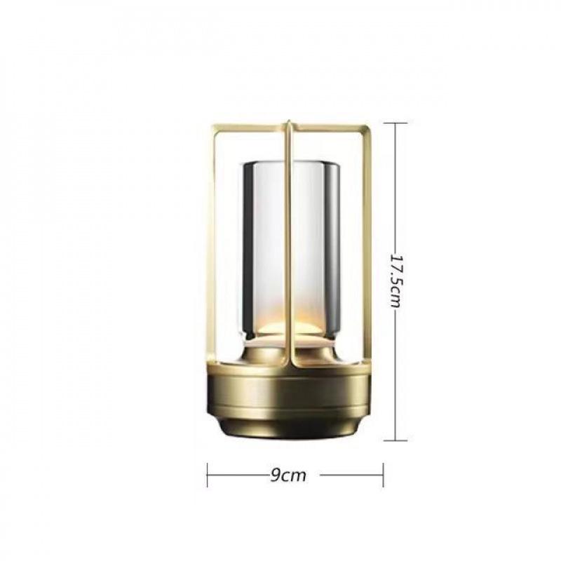 Portable LED Touch Lamp - Metal Stand, Rechargeable, Eye-Protective, Super Bright for Bar, Camping, or Table Use